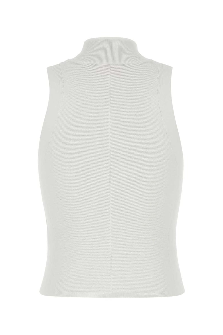 white viscose blend m-onervax top by Selfnex