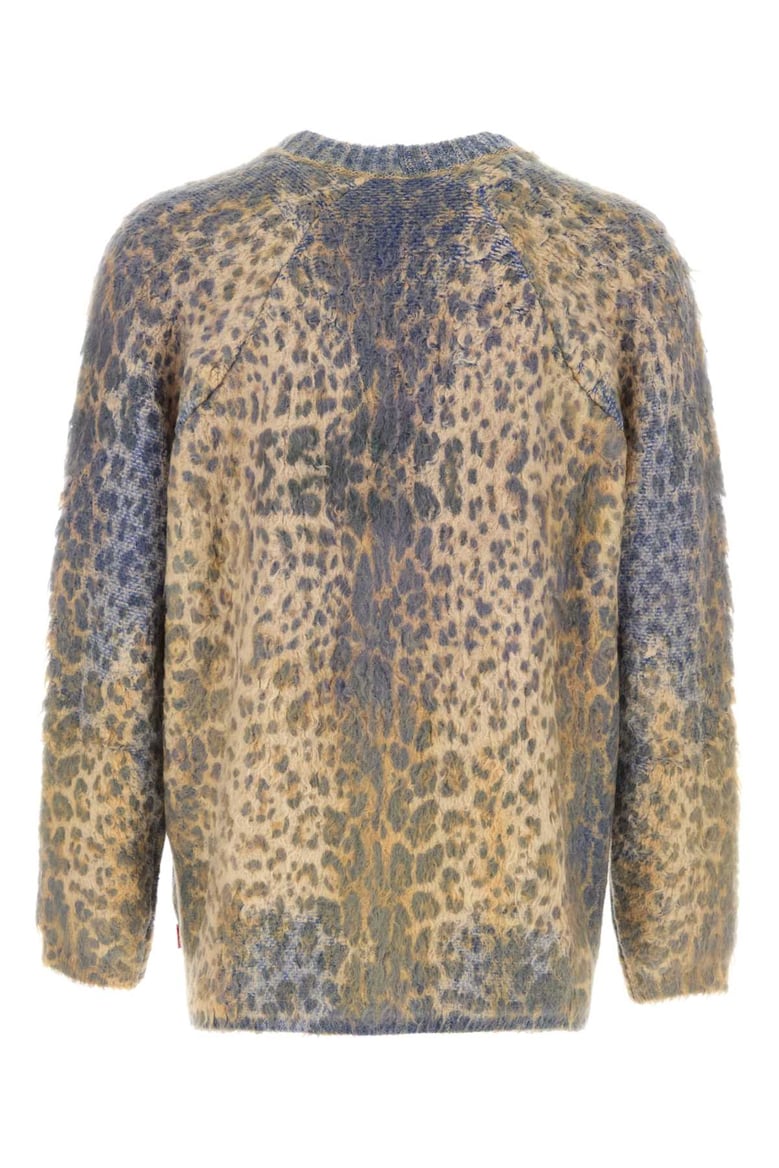 printed cotton blend cardigan by Selfnex