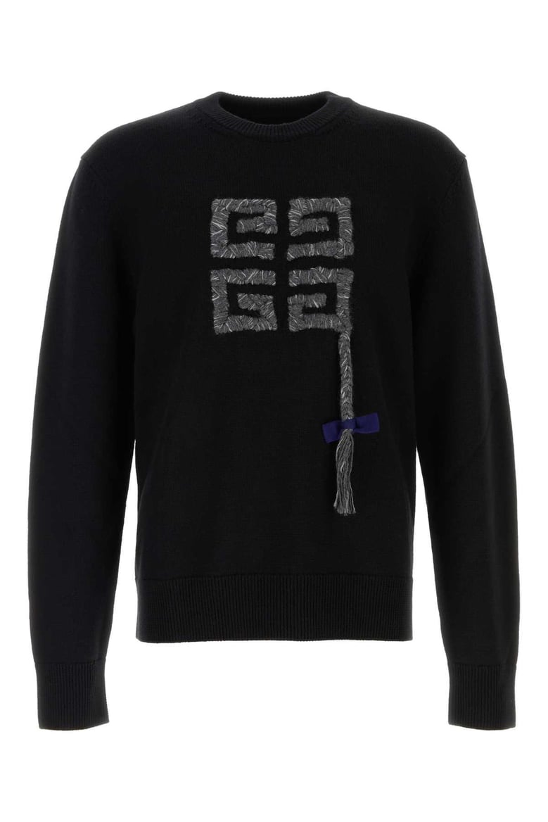 black wool sweater by Selfnex