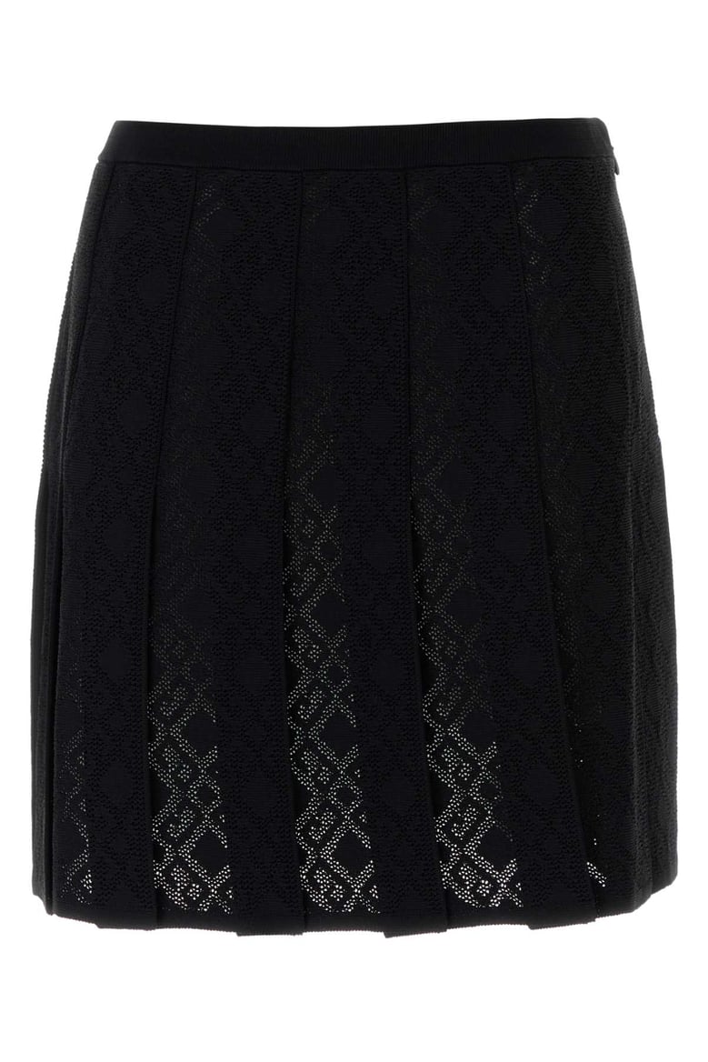 black viscose blend skirt by Selfnex