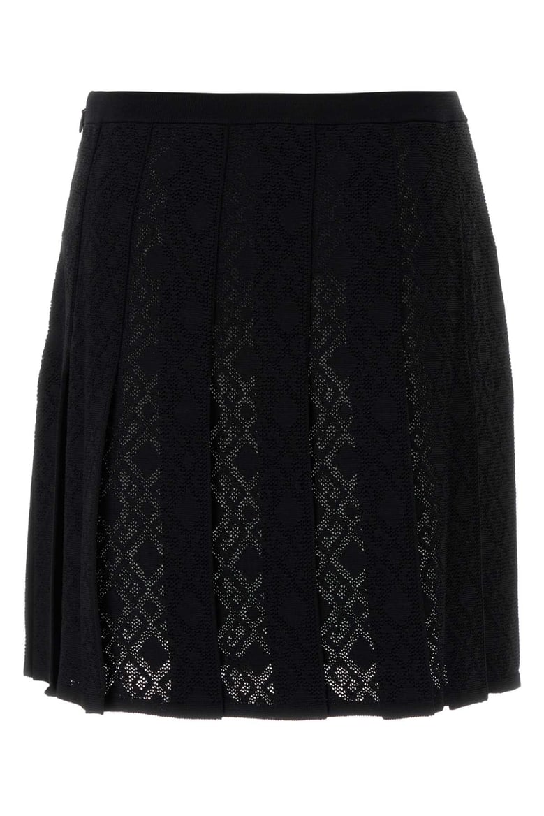 black viscose blend skirt by Selfnex