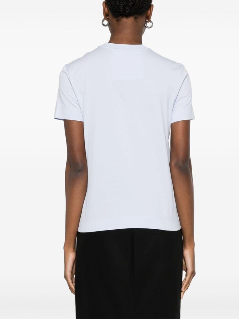 powder blue cotton t-shirt by Selfnex