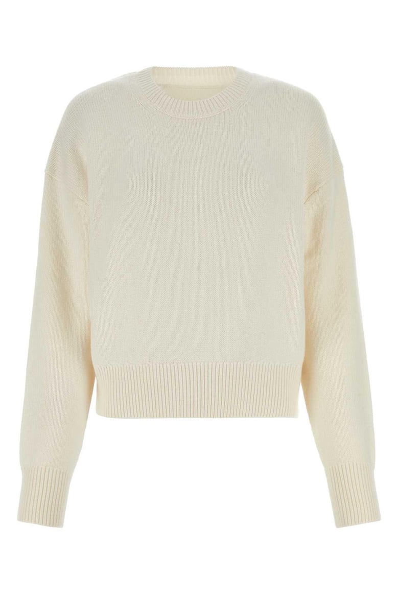 ivory cashmere sweater by Selfnex