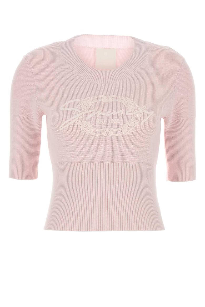 pastel pink cotton blend sweater by Selfnex