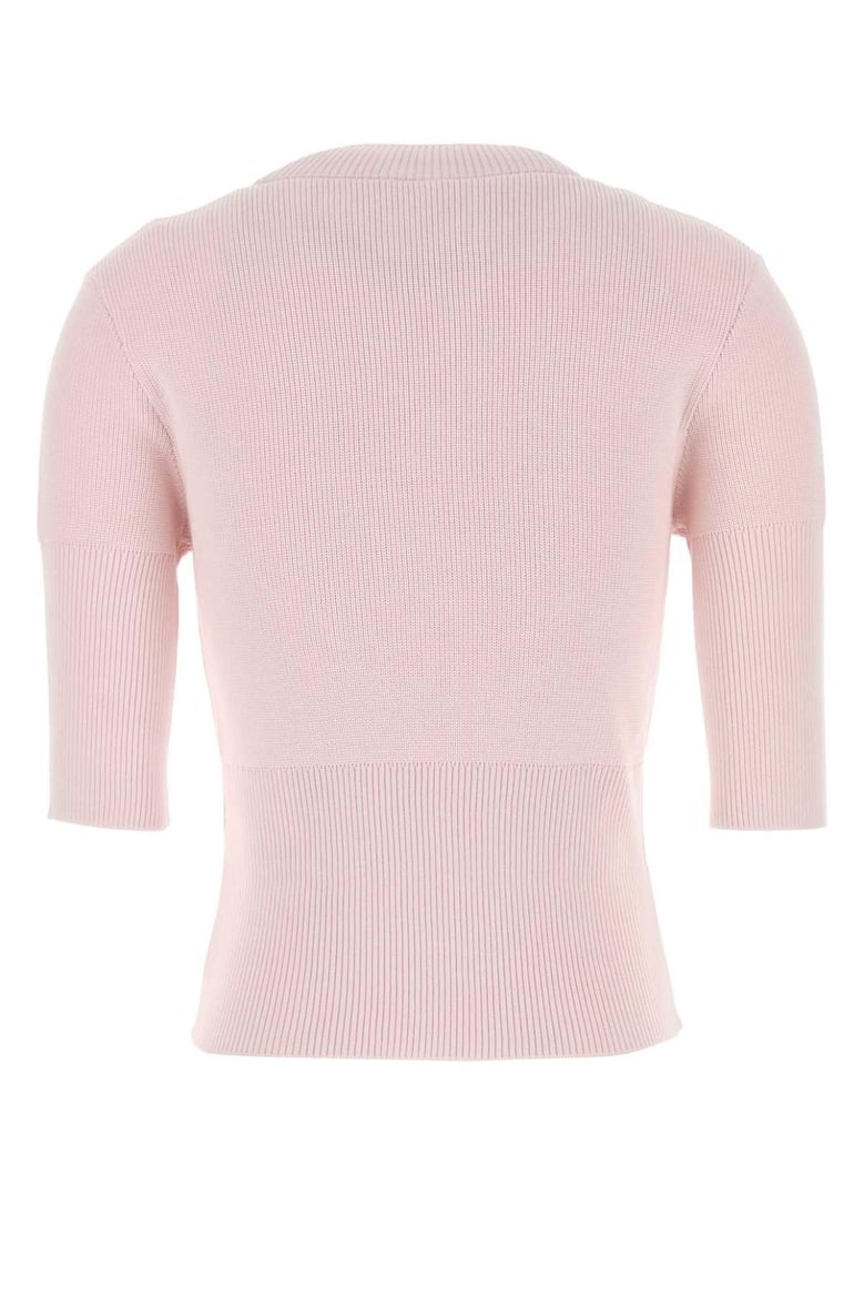 pastel pink cotton blend sweater by Selfnex