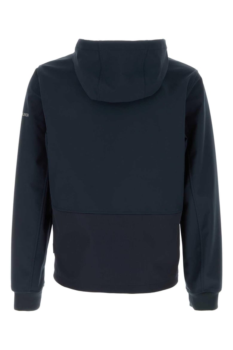 navy blue stretch polyester jacket by Selfnex
