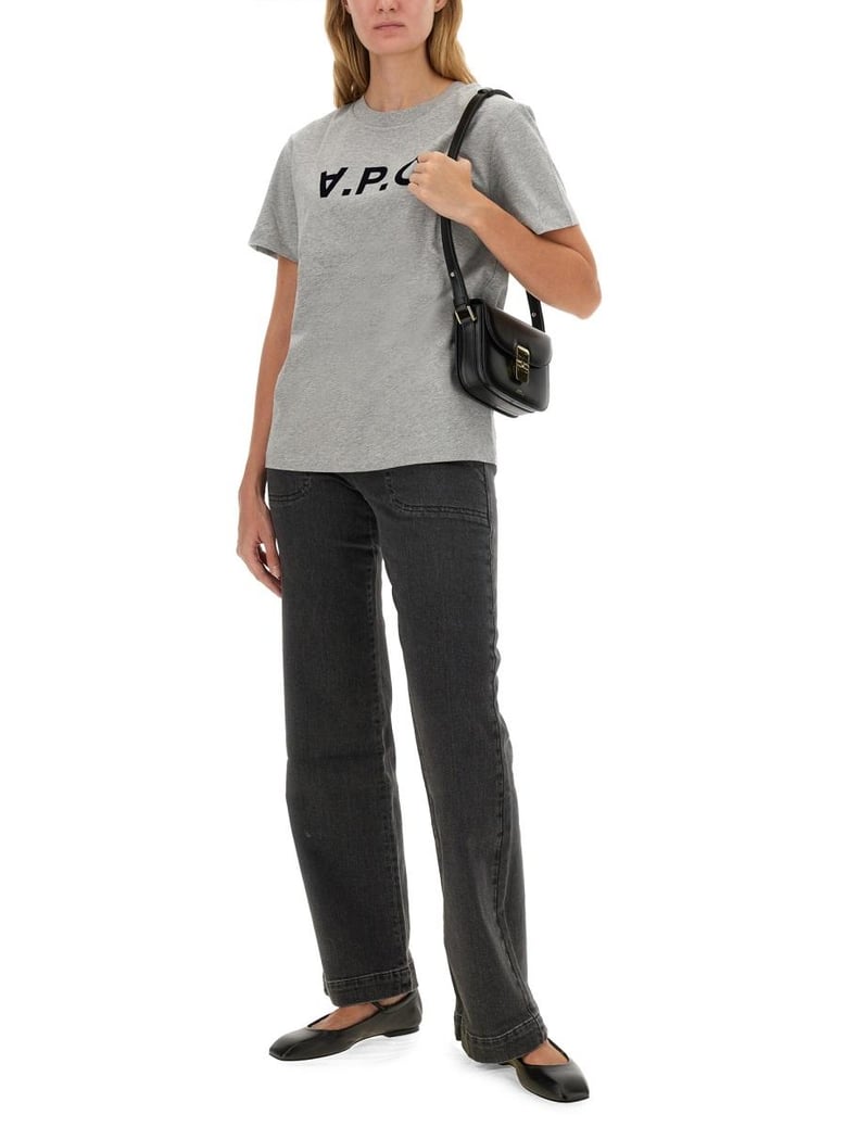 melange grey cotton t-shirt by Selfnex