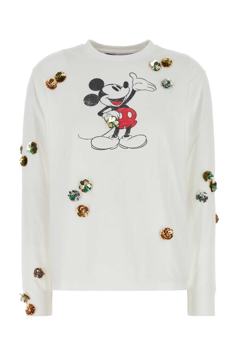 white cotton coperni x disney mickey t-shirt by Selfnex