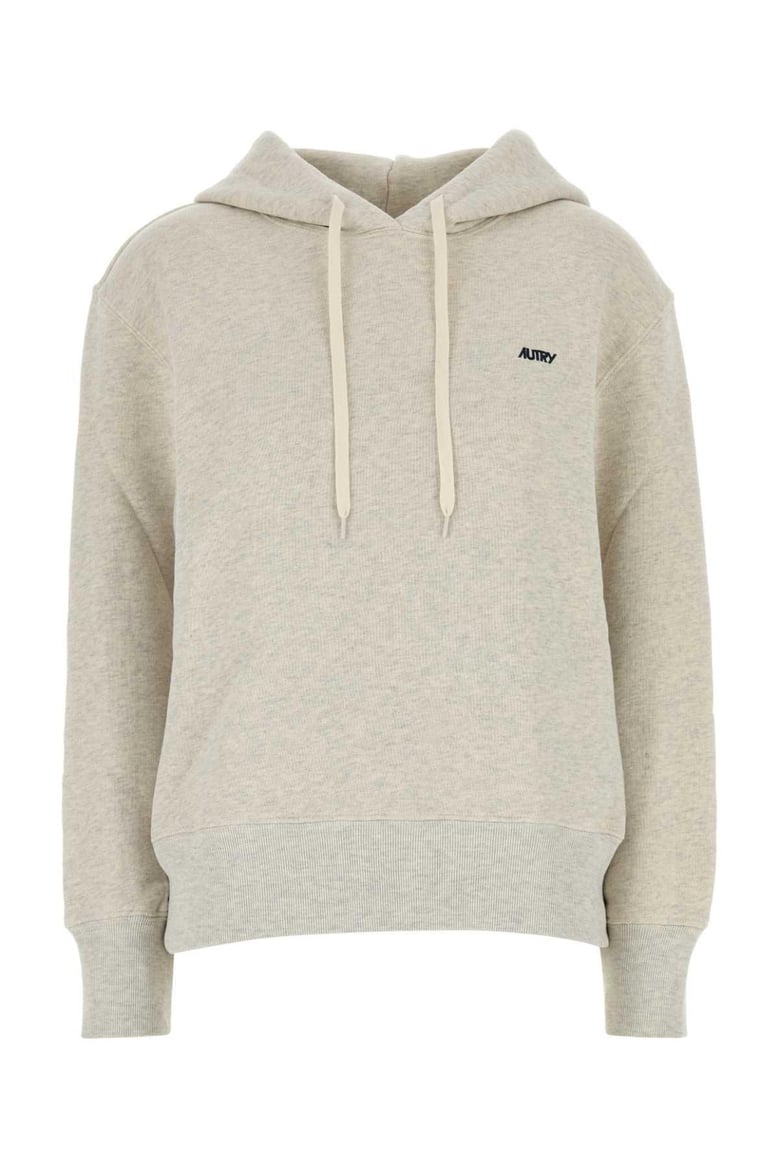 melange light grey cotton main wom sweatshirt by Selfnex