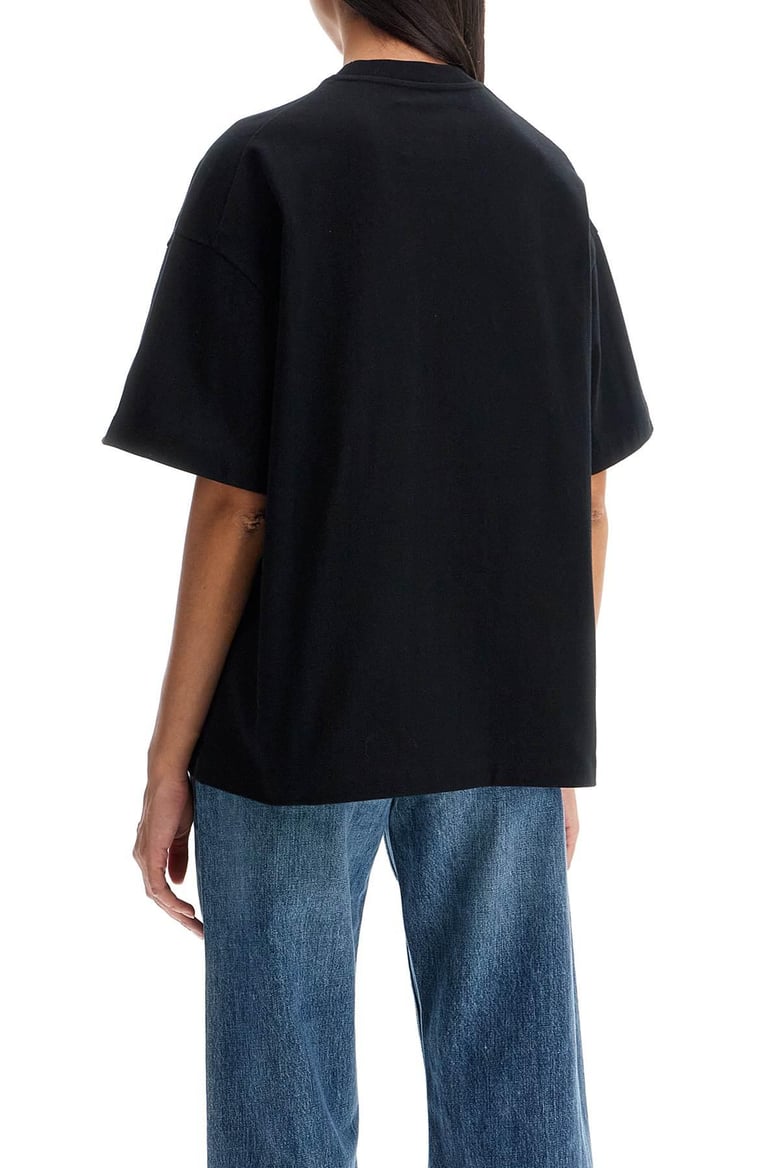 black cotton t-shirt by Selfnex