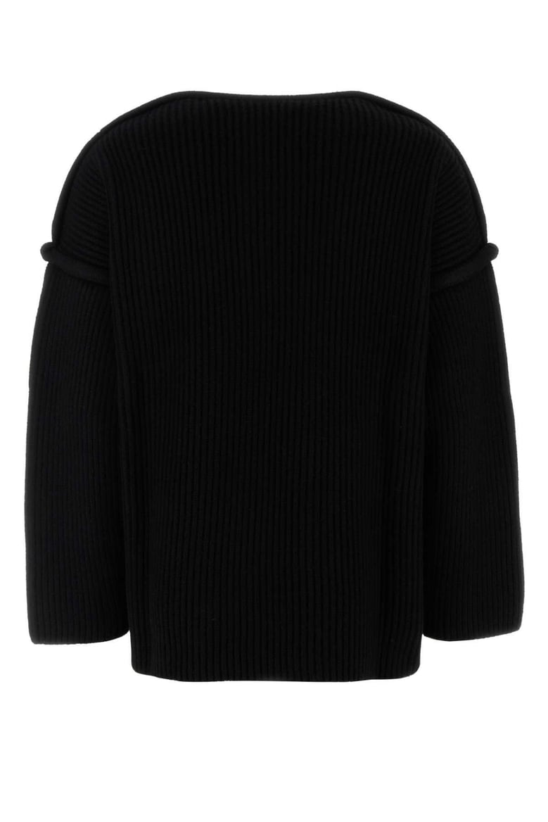 black wool sweater by Selfnex