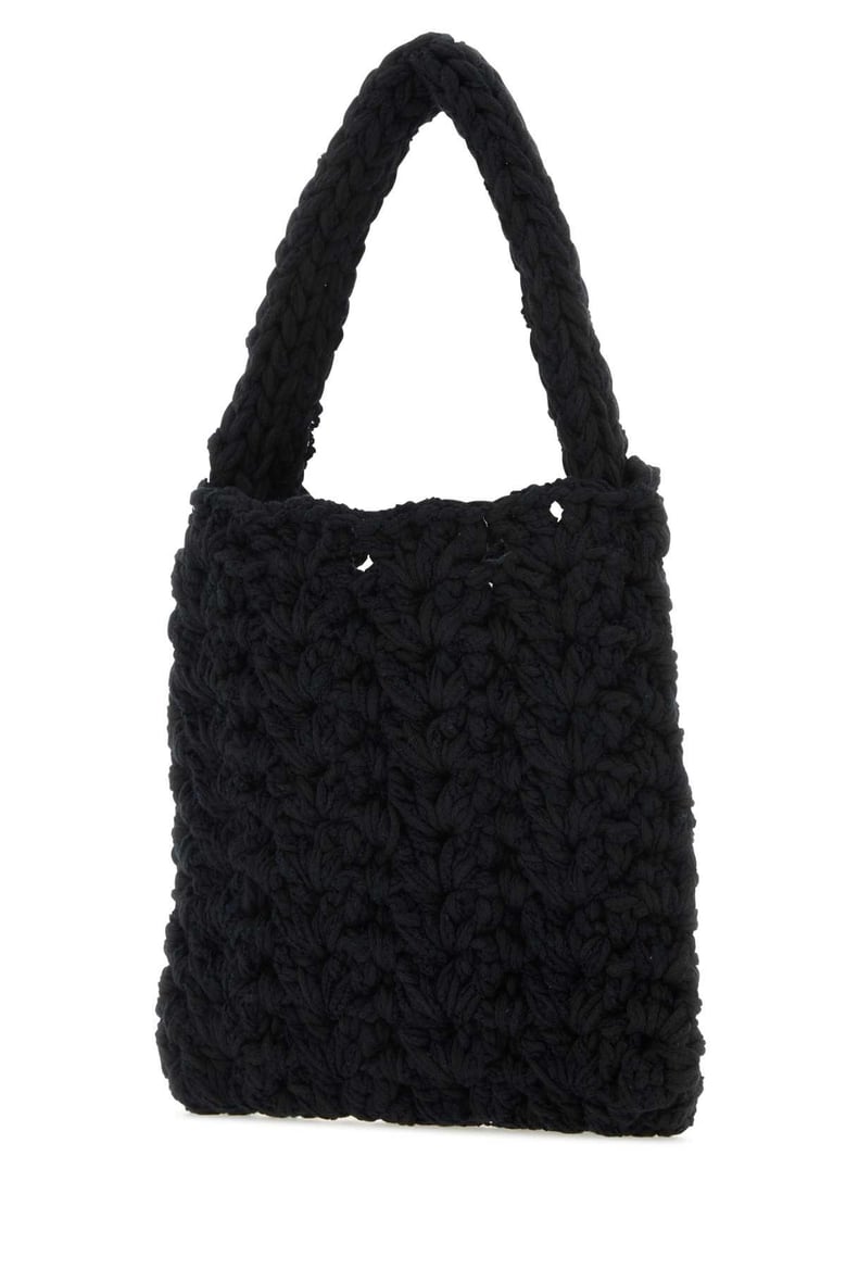 black cotton blend handbag by Selfnex
