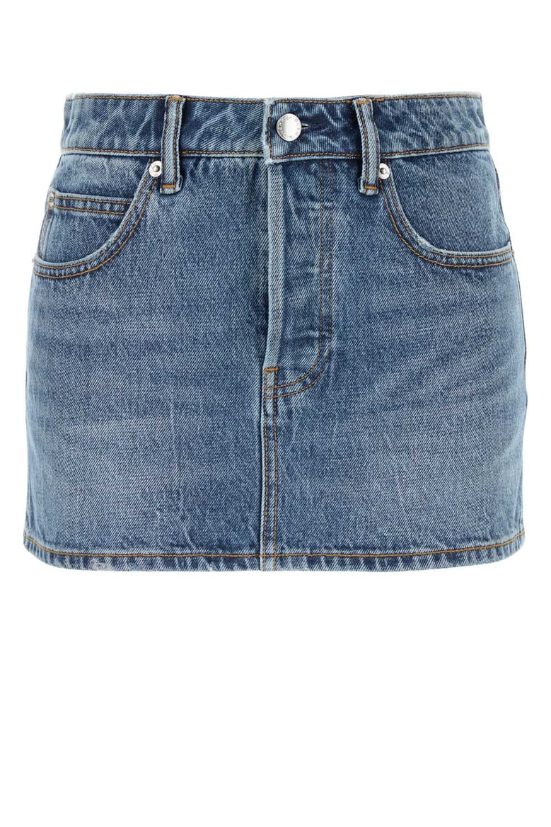 denim mini skirt by Selfnex