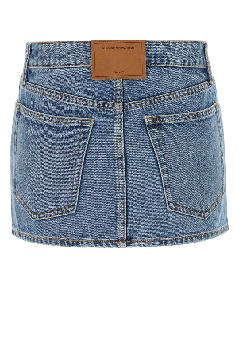 denim mini skirt by Selfnex