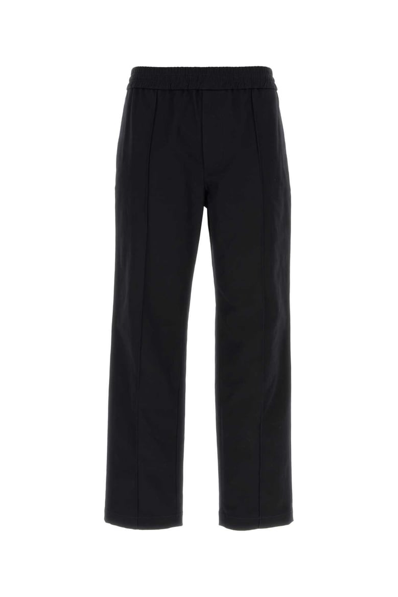 midnight blue stretch cotton pant by Selfnex