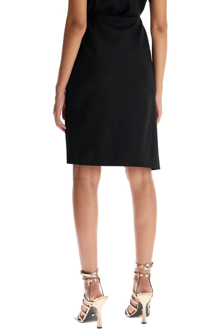 black stretch wool skirt by Selfnex