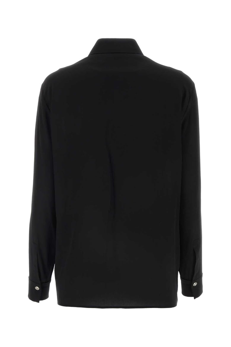 black crepe shirt by Selfnex
