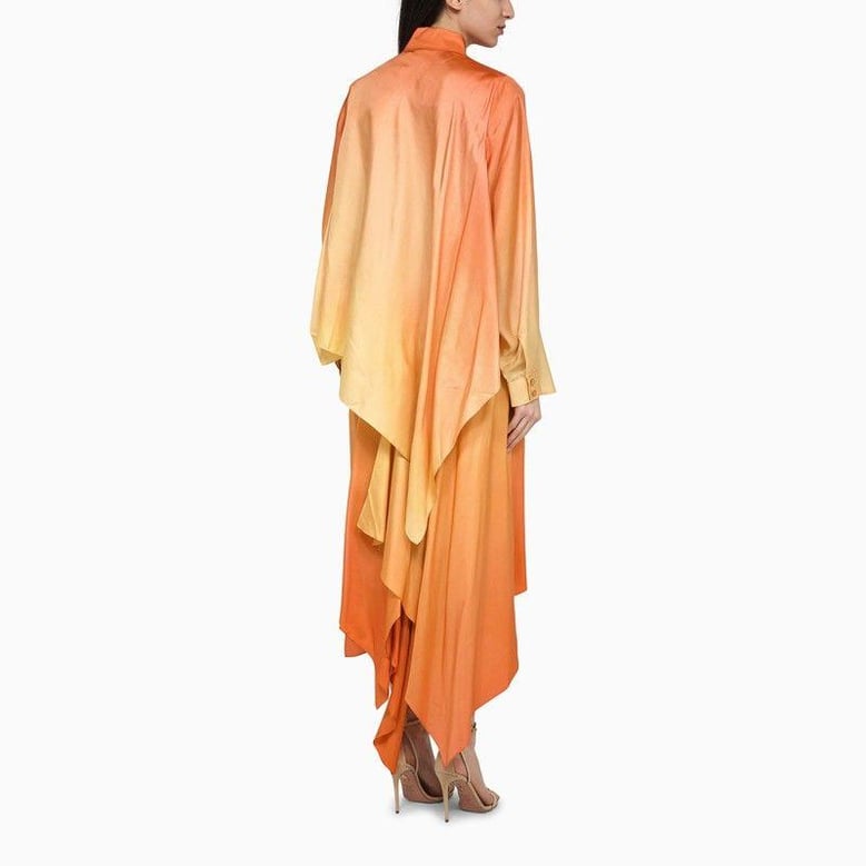 two-tone silk tranquillity shirt by Selfnex