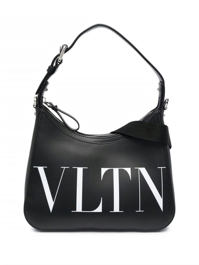 black leather vltn handbag by Selfnex