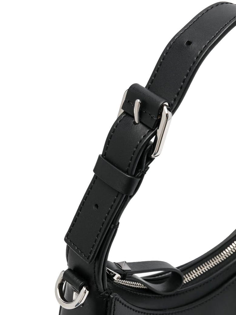 black leather vltn handbag by Selfnex