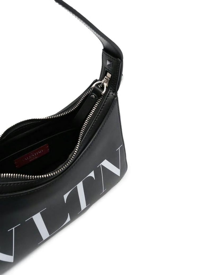 black leather vltn handbag by Selfnex