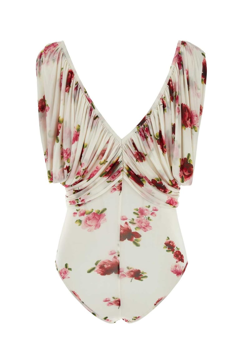 printed jersey bodysuit by Selfnex