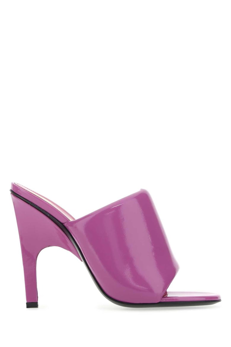 purple eco varnish rem mules by Selfnex