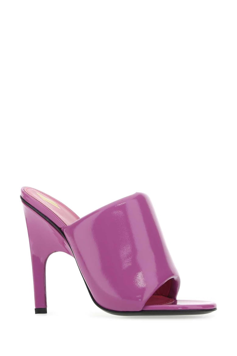 purple eco varnish rem mules by Selfnex