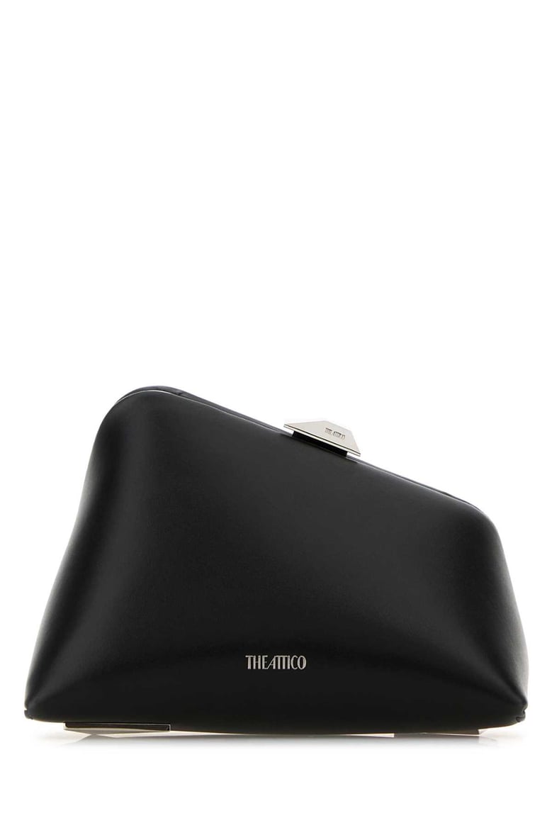 black leather midnight clutch by Selfnex