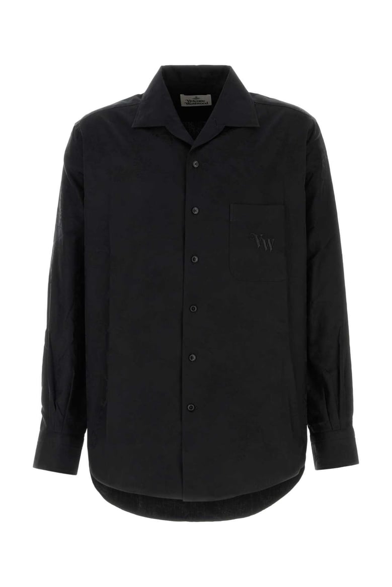 black cotton shirt by Selfnex