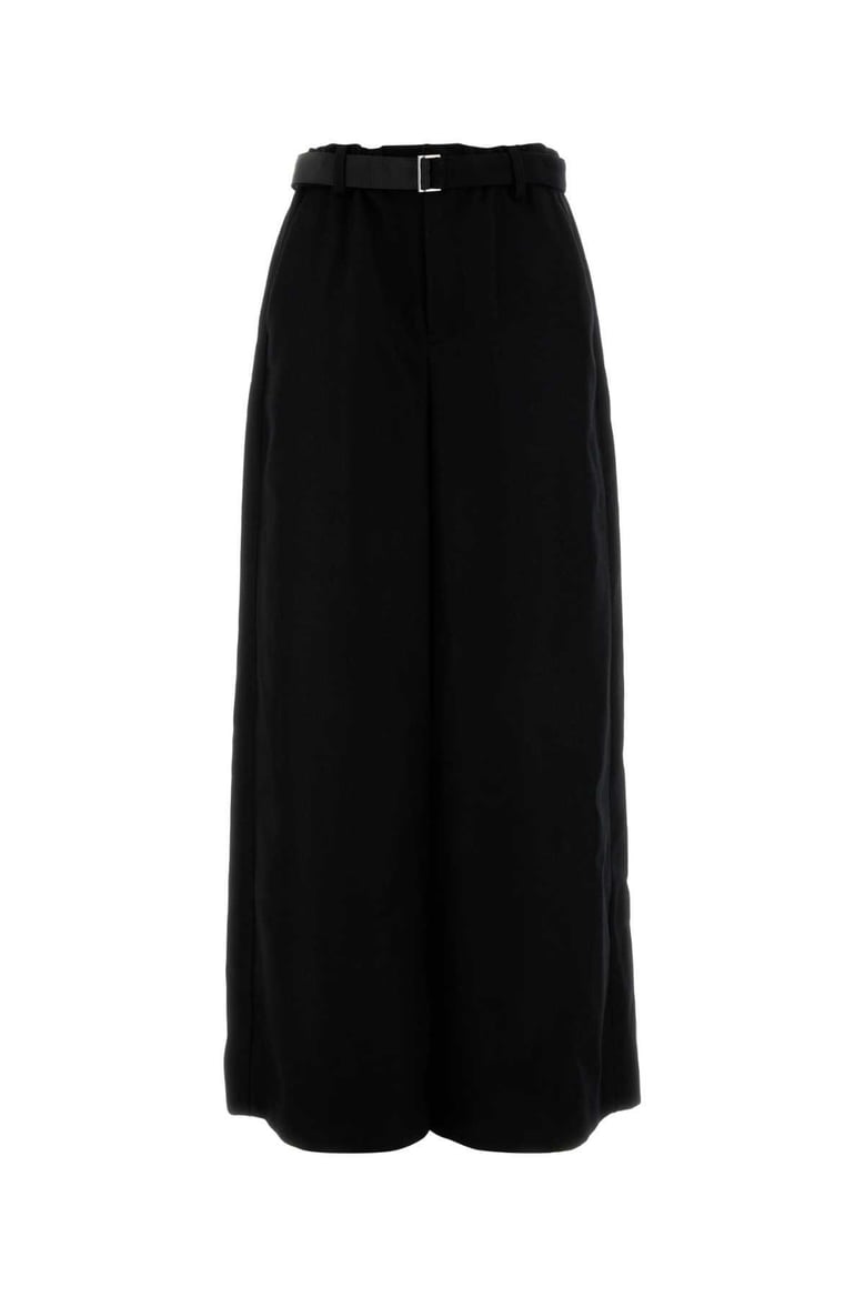 black wool wide-leg pant by Selfnex