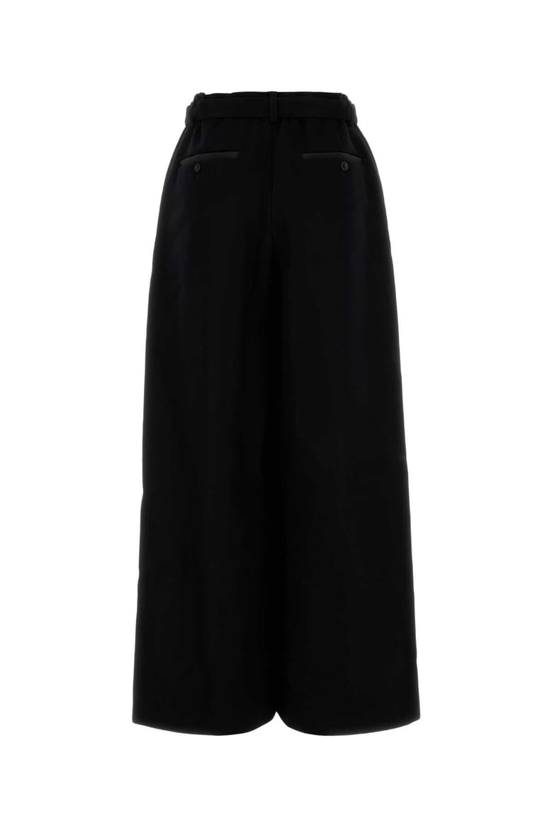 black wool wide-leg pant by Selfnex
