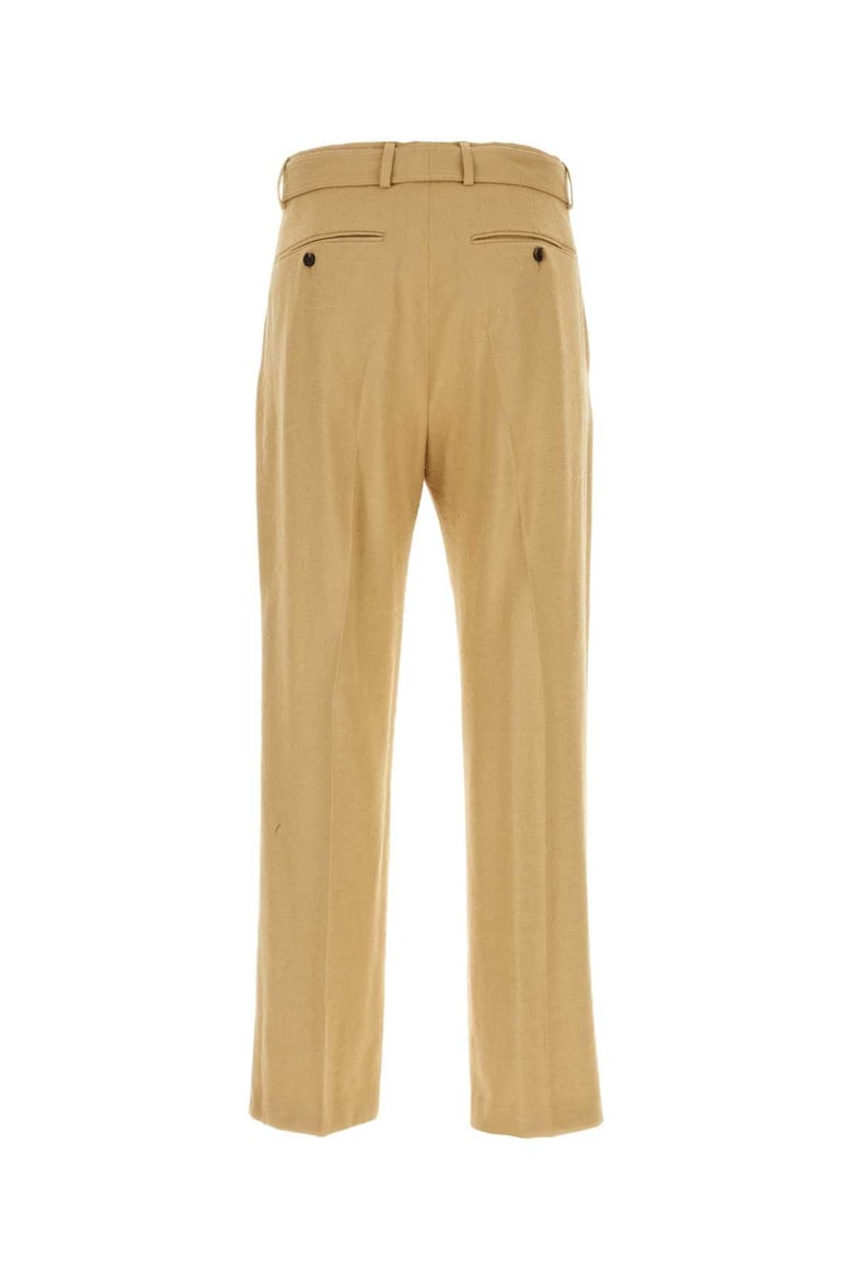 camel viscose blend pant by Selfnex