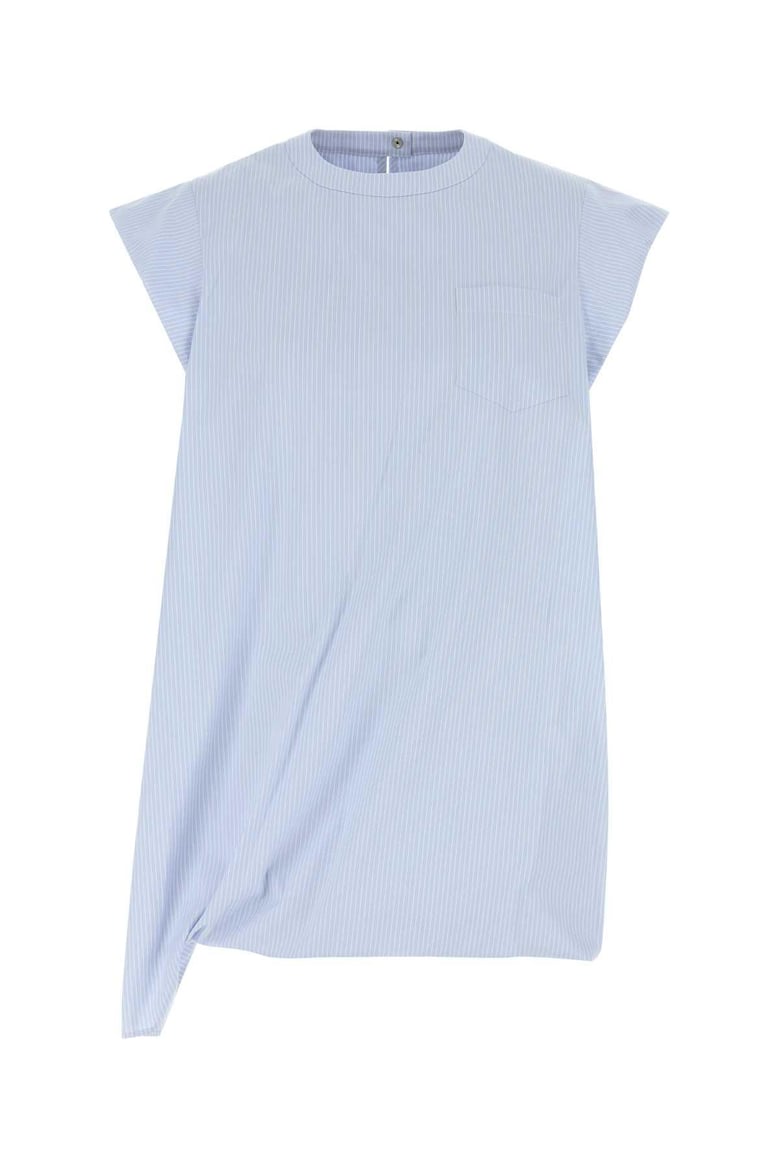 embroidered poplin top by Selfnex
