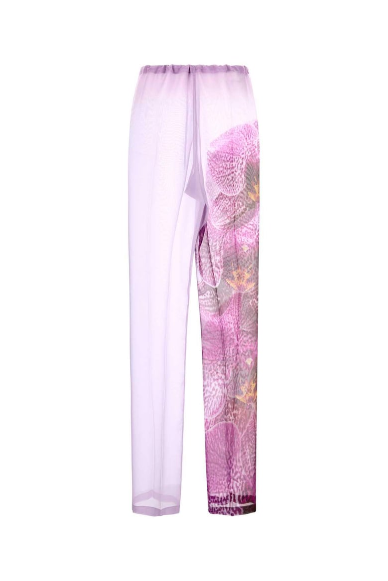 lilac crepe pachas pant by Selfnex