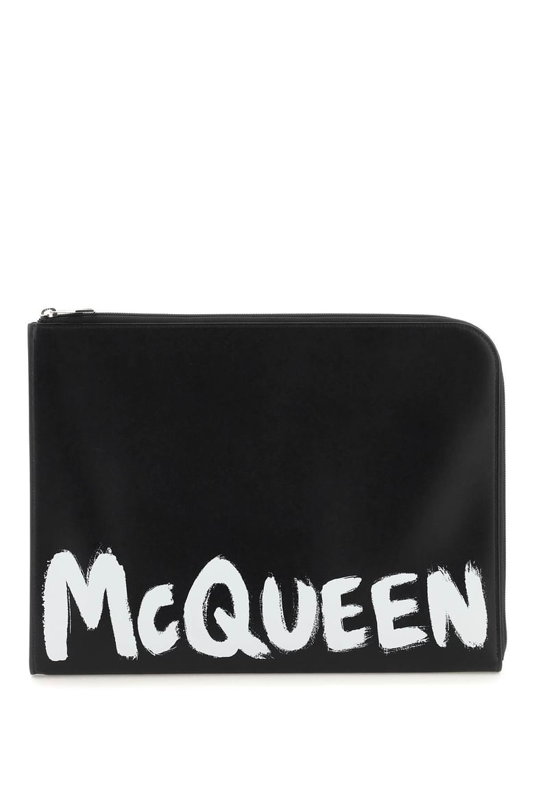 black leather document holder by Selfnex