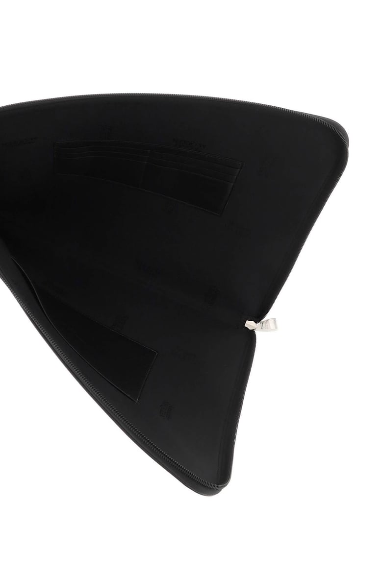 black leather document holder by Selfnex