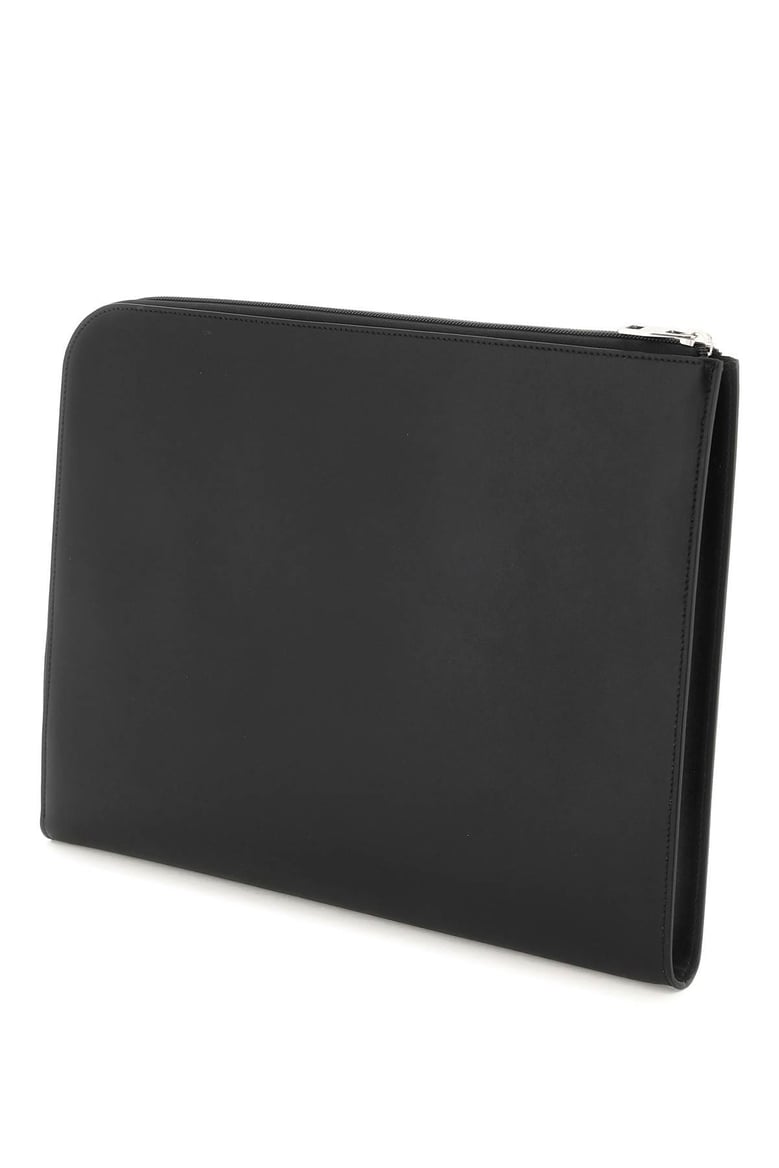 black leather document holder by Selfnex