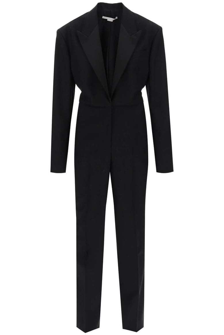 black wool jumpsuit by Selfnex