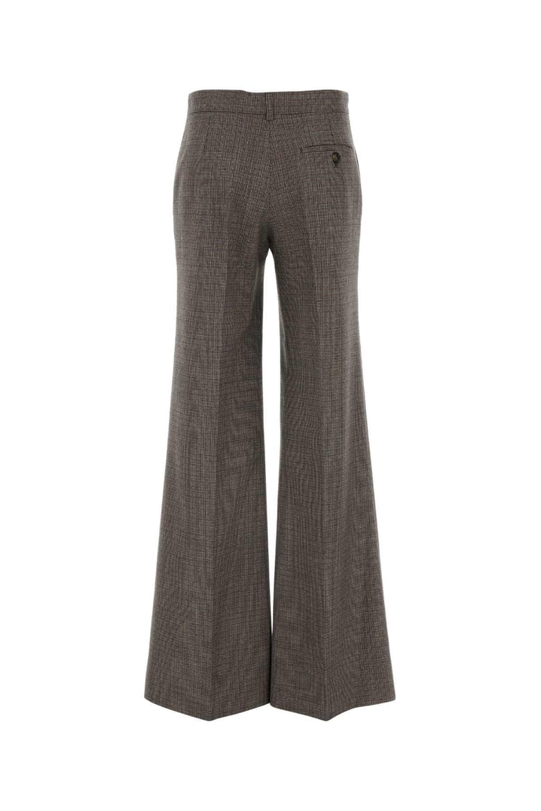 embroidered wool palazzo pant by Selfnex