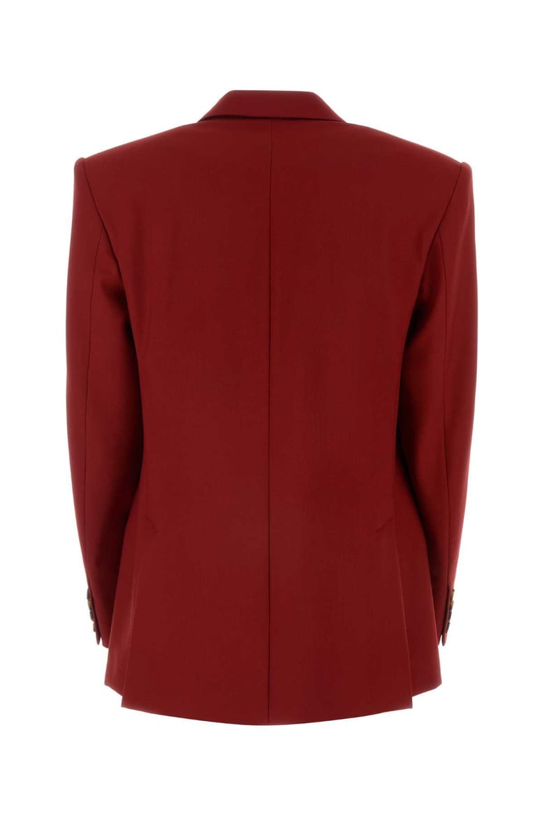 tiziano red wool blazer by Selfnex