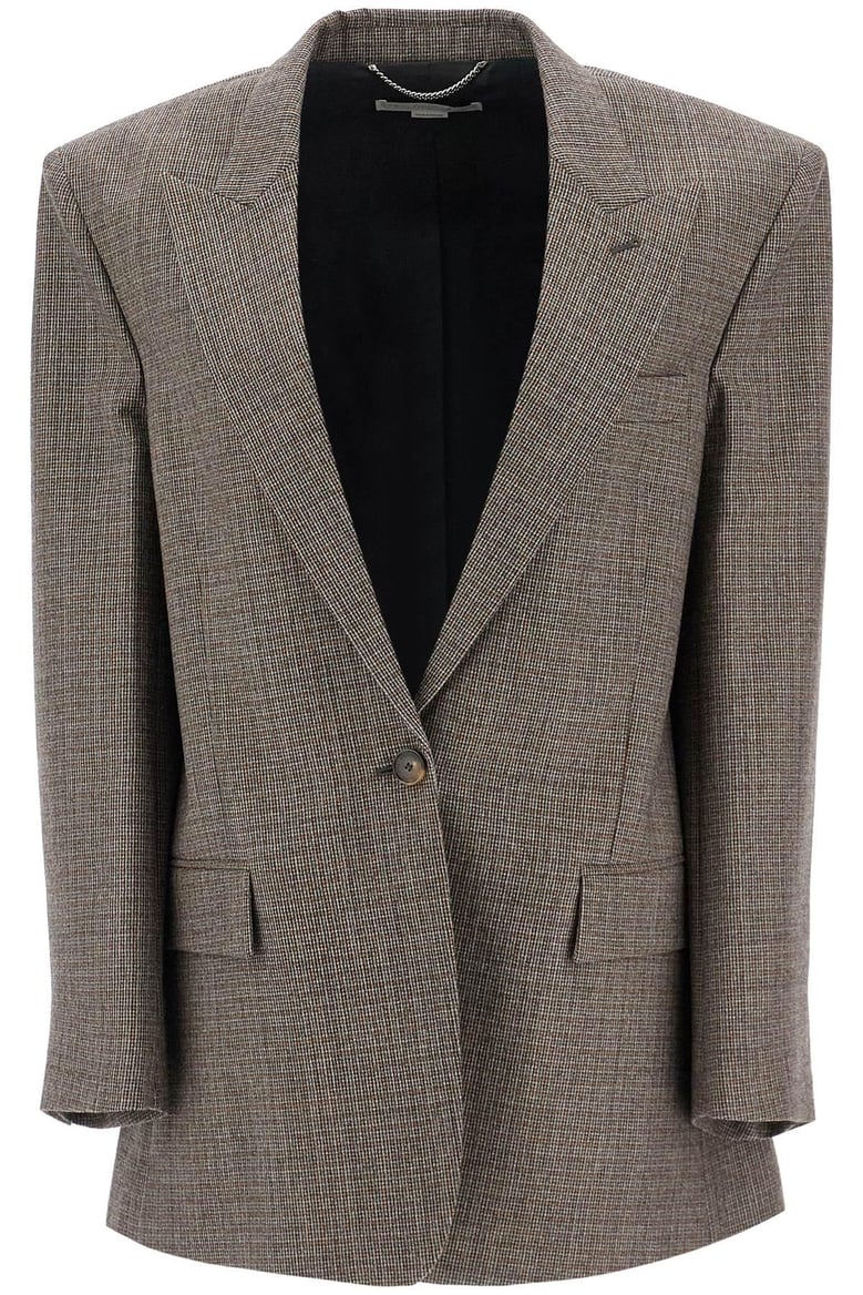 embroidered wool oversize blazer by Selfnex