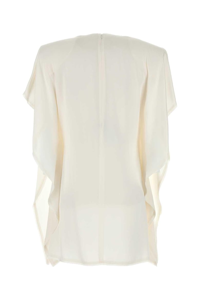 white satin mini dress by Selfnex