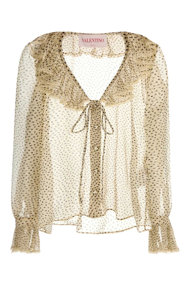 printed georgette shirt by Selfnex