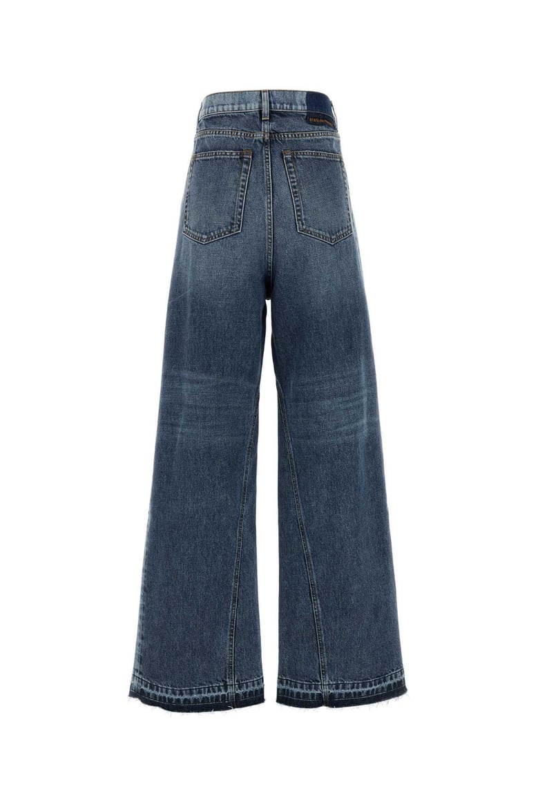 denim ride-leg jeans by Selfnex