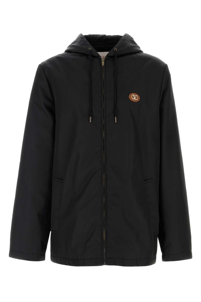 black nylon windbreaker by Selfnex