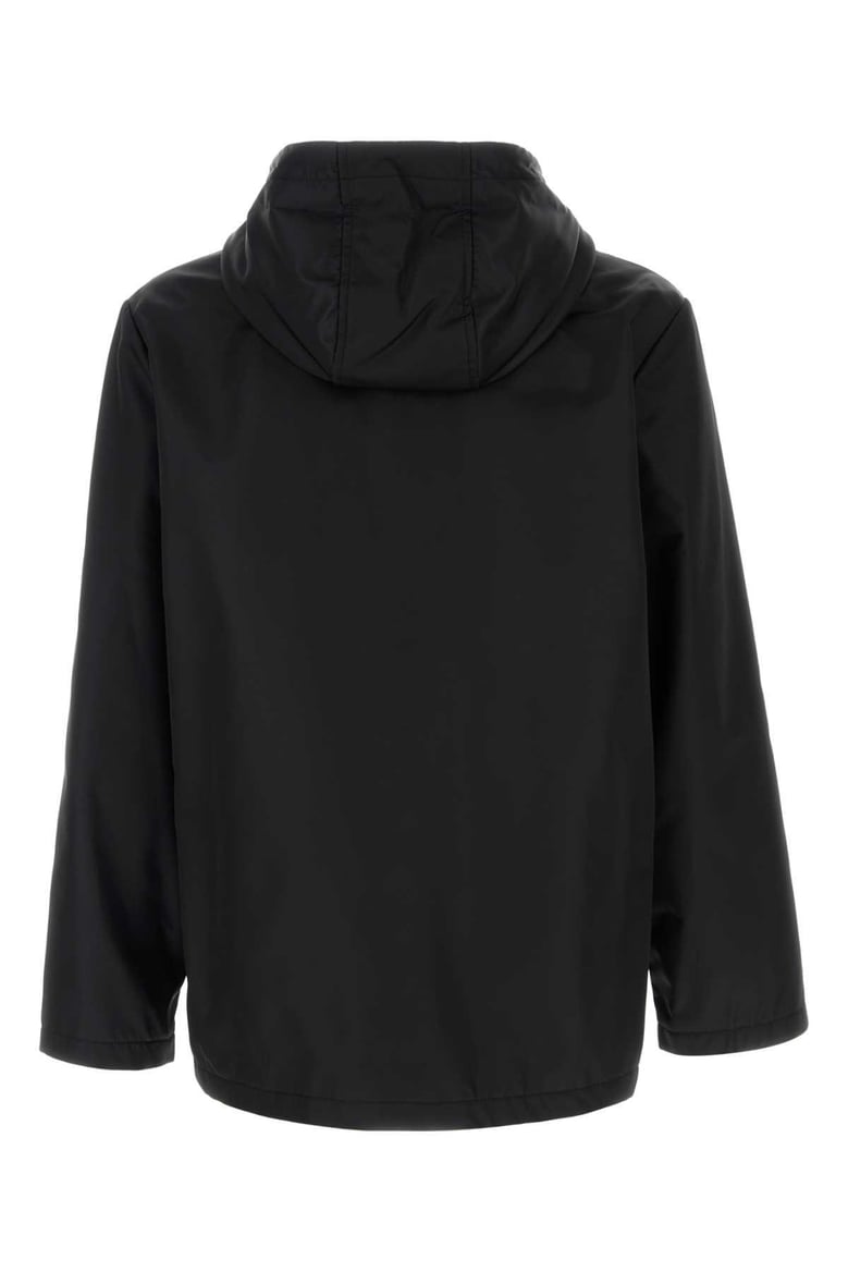 black nylon windbreaker by Selfnex