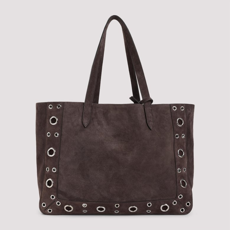 brown suede nellcã´te shopping bag by Selfnex