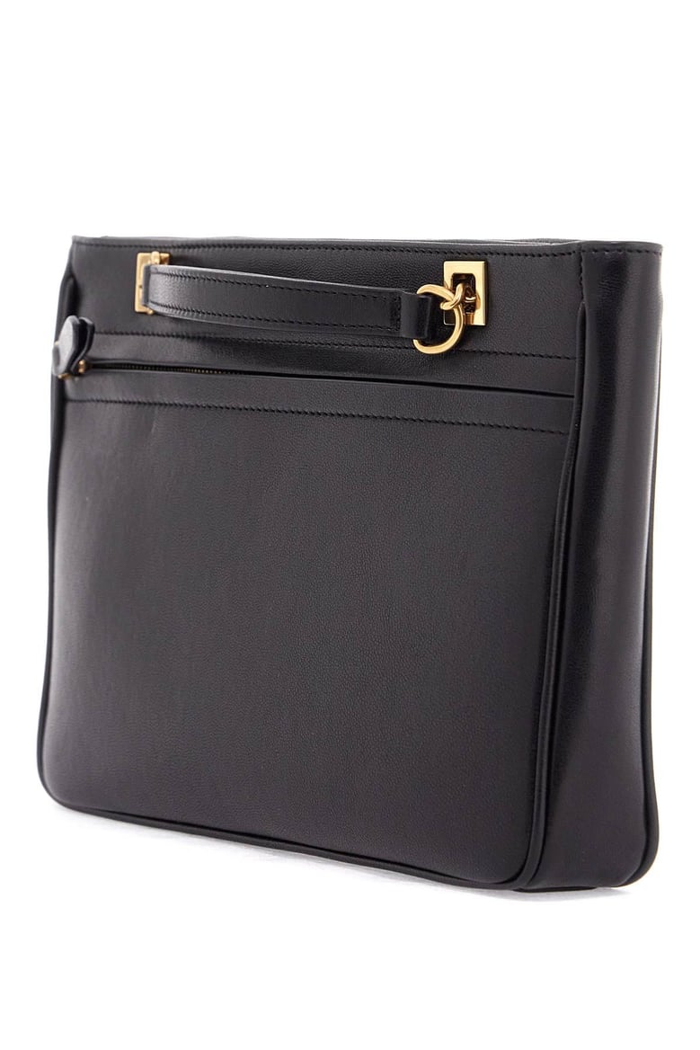 black nappa leather small viva superstar shoulder bag by Selfnex