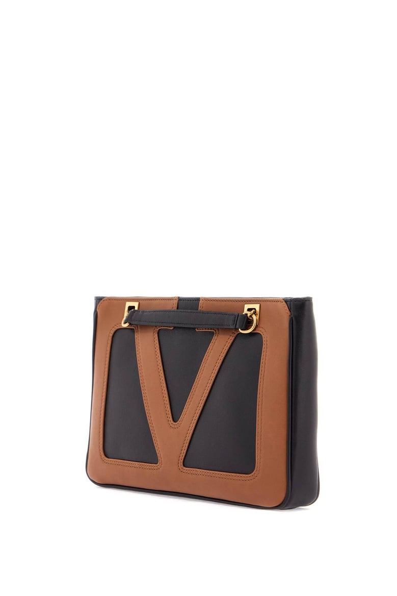 black nappa leather small viva superstar shoulder bag by Selfnex